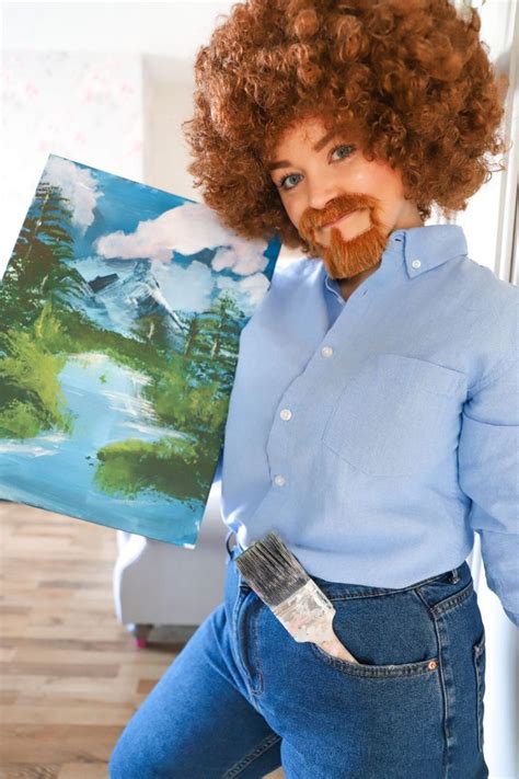 bob ross costume|Amazon.com: Bob Ross Halloween Costume Kids.